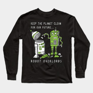 Robot Earth Long Sleeve T-Shirt